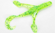 Shad Lake Fork Creatures Baby 12.5cm Chartreuse Pepper 9buc/plic
