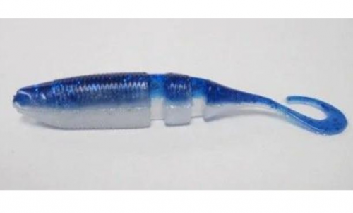 Shad Lake Fork Sickle Tail Baby Shad 5.6cm inch.Blue Pearl 15buc/plic