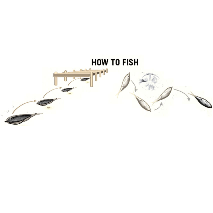 Shad Live Target Skip Shad Soft Jerkbait, Silver / Blue, 11cm, 4buc/pac