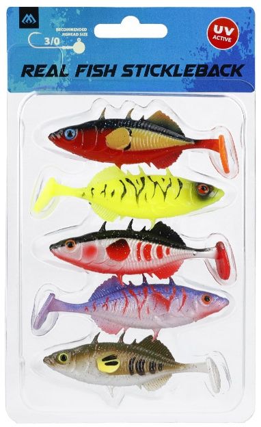 Shad MIKADO Real Fish Stickleback, Mix, 5cm, 5buc/pac