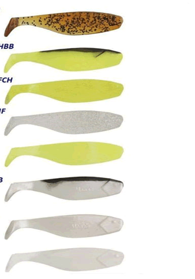 Shad Manns Soft 8cm FluoYellow 5 buc