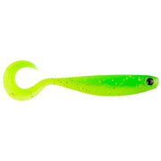Shad Mustad Mezashi Curly Tail Minnow, Chart &amp; Chart, 9cm, 6buc/pac