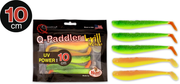 Shad Quantum 10cm Q-Paddler Power Packs UV Power Mix 3x hot shad 2x desert sunset  5 buc/plic