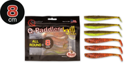 Shad Quantum 8cm Q-Paddler Power Packs Allround Mix  3x pumpkinseed chart 3x original appleseed  6.buc/plic