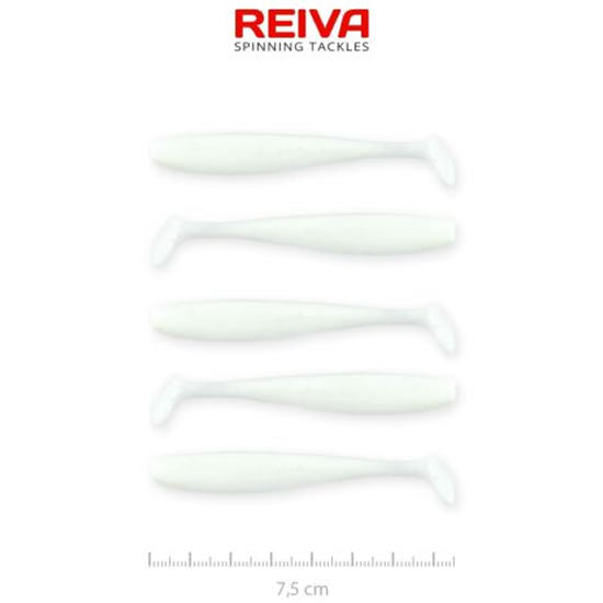 Shad REIVA Flash, Classic White, 7.50cm, 2.26g, 5buc/pac