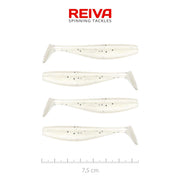 Shad REIVA Flat Minnow Pearl Dot 4buc/pac