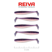 Shad REIVA Flat Minnow, Purple Pearl, 5cm, 1.30g, 5buc/pac