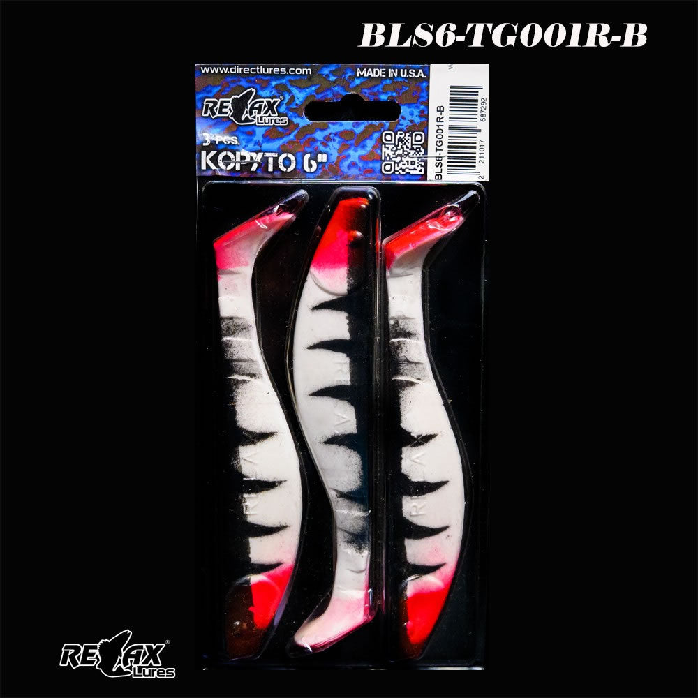 Shad RELAX Kopyto, 15cm, Tiger, Cod culoare: 001rb, 3buc/pac