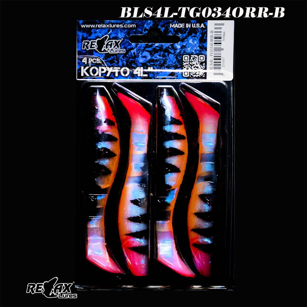 Shad RELAX Kopyto 4L, 10cm, Tiger 034, 4buc/pac