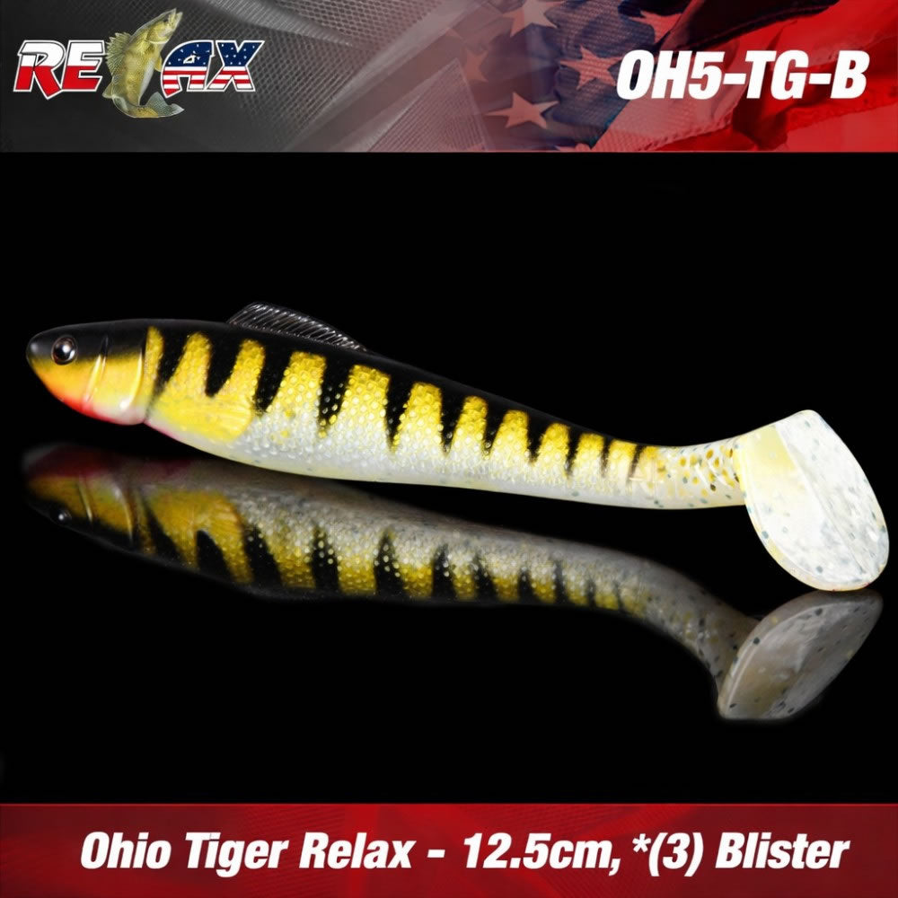 Shad RELAX Ohio Tiger, 12.5cm, Cod culoare: 045, 3buc/pac