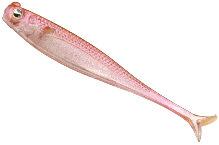 Shad Raid Littel Sweeper Fish Skin, Clear Wakasagi, 6.3cm, 8buc/pac