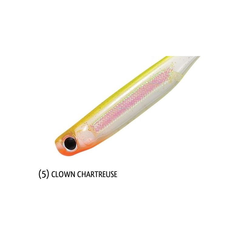 Shad Rapture Mini Minnow Shad Tail 4.5cm 6buc/plic Clown Chartreuse