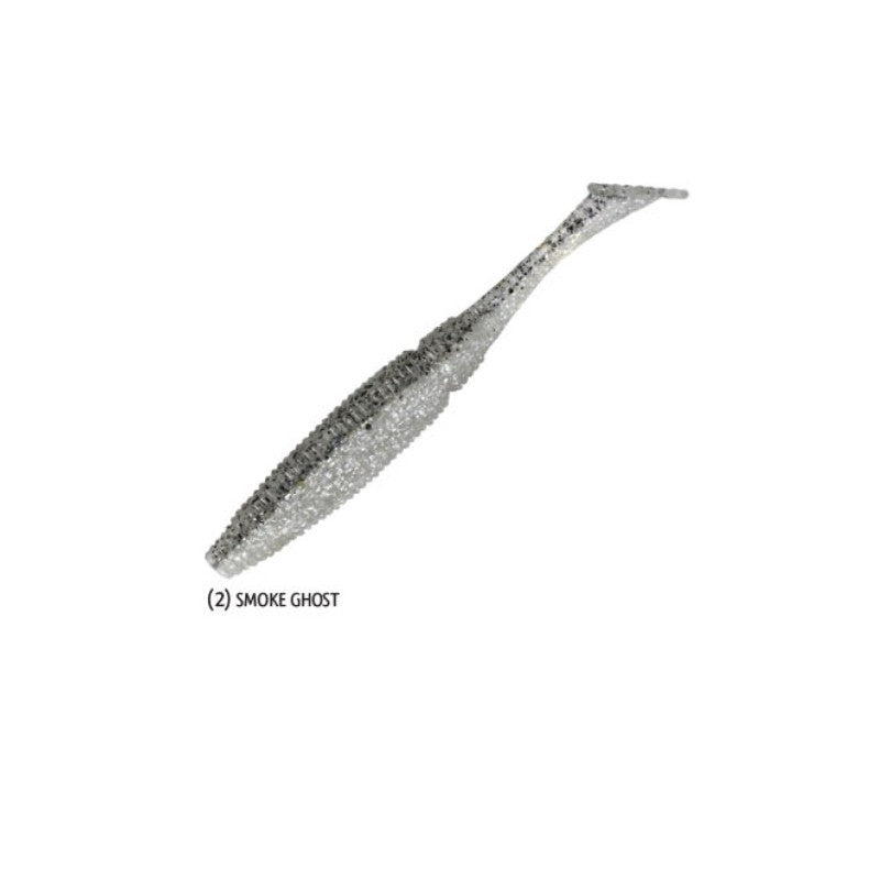 Shad Rapture Power Shad Dual 7.5cm Smoke Ghost 15buc/plic