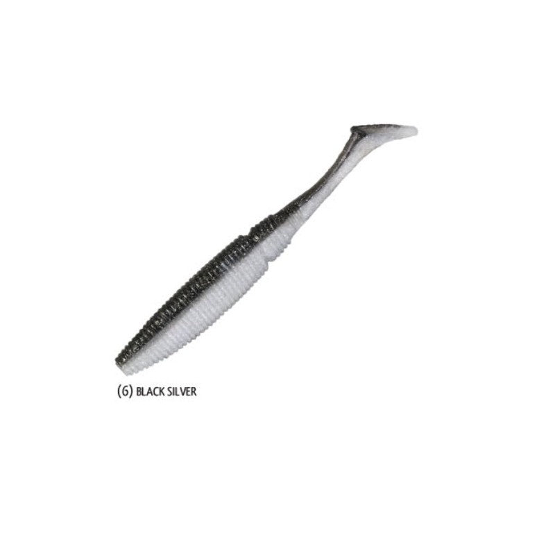 Shad Rapture Power Shad Dual Black Silver 10cm 8buc/plic
