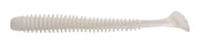Shad Rapture Ribbed Slim Shady 8.75cm 10buc/plic White Ghost