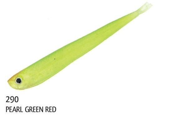 Shad Rapture Twin Tail Minnow 7.6cm 12buc/plic Pearl Green Red