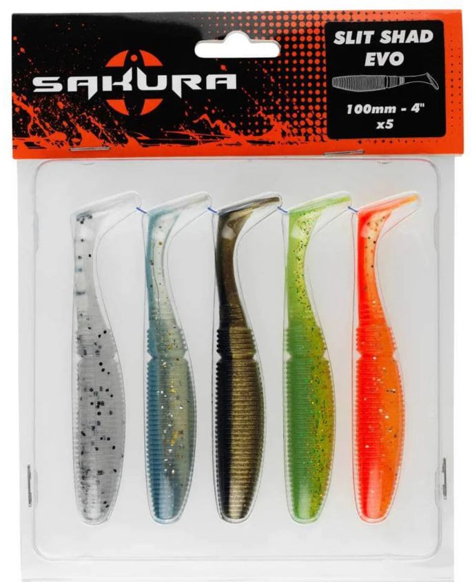 Shad Sakura Slit Evo, Color Mix, 10cm, 5buc/blister