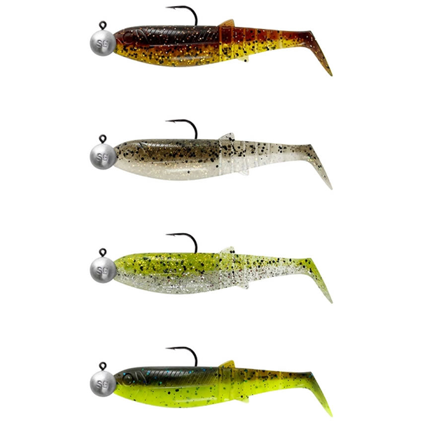 Shad Savage Gear Cannibal, Clearwater Mix, 6.8cm, 3g + 5g, Nr.1/0, 4buc/pac