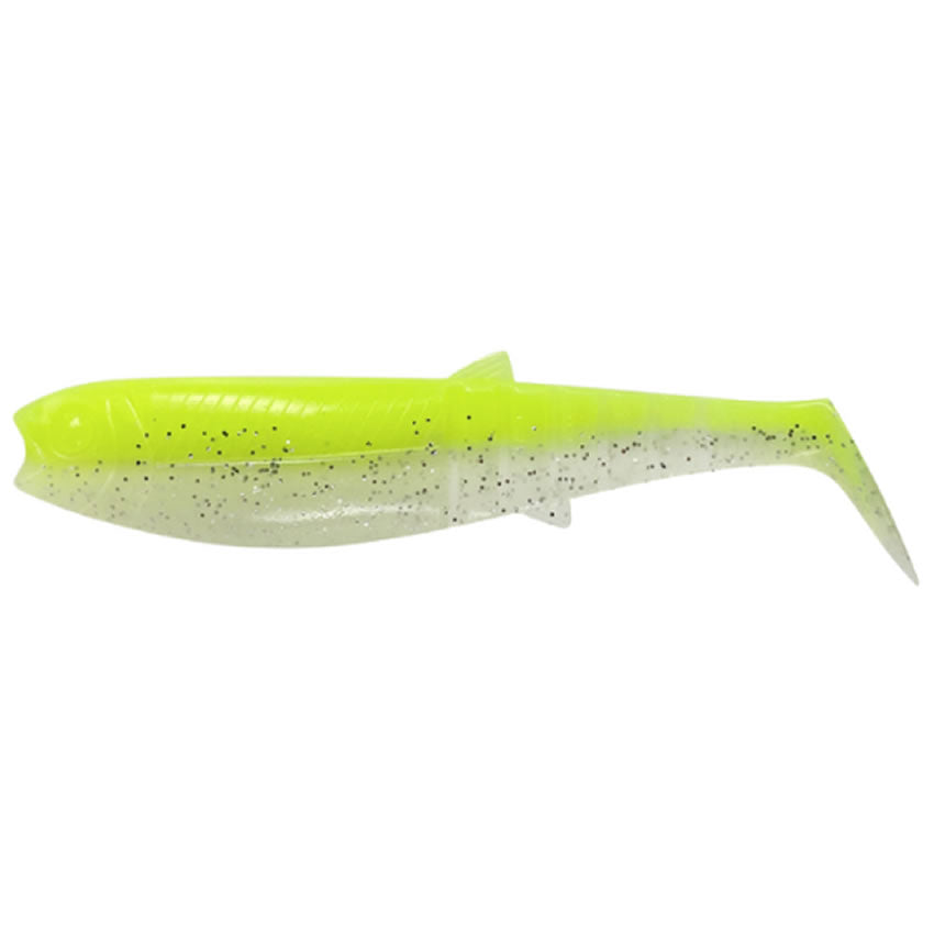 Shad Savage Gear Cannibal, Flou Yellow Glow, 8cm, 5g, 5buc/pac