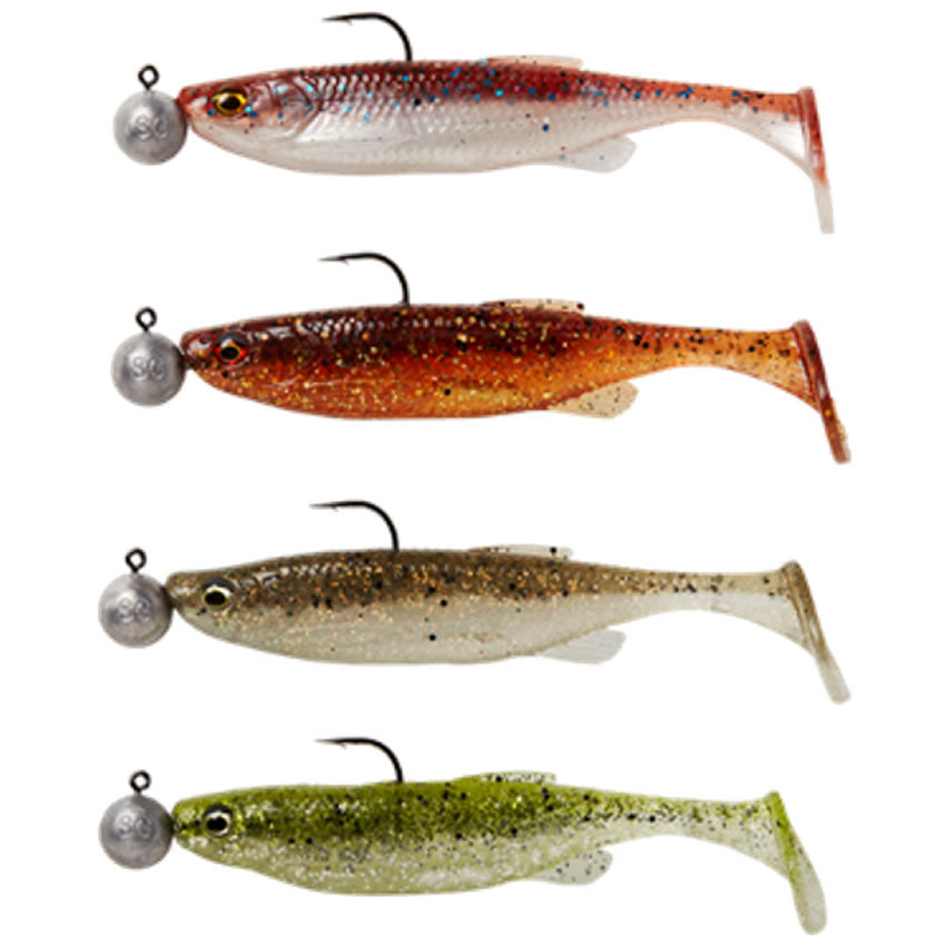 Shad Savage Gear Fat Minnow Tail RTF Sinking, Clearwater Mix, 7.5cm, 5g, 4buc/pac