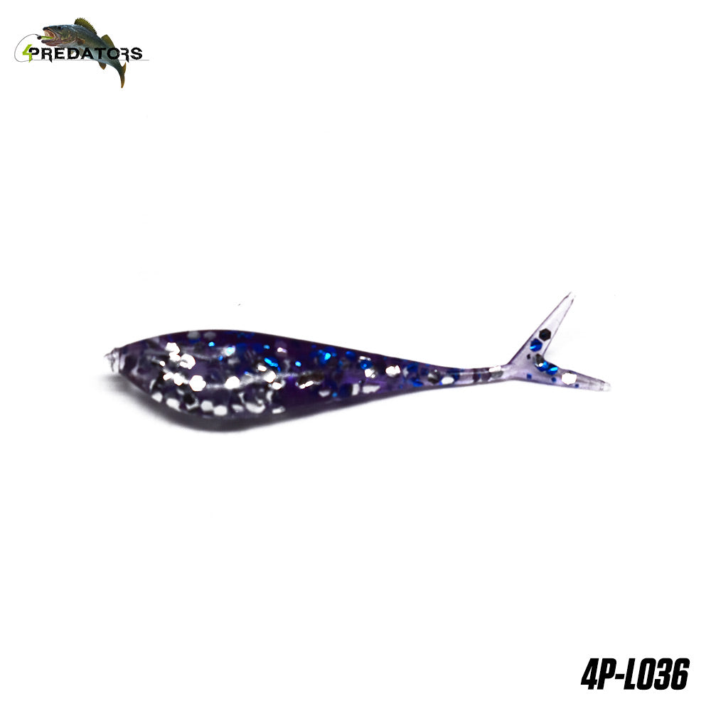 Shad Split Tail 4Predators Fork Shad L036 4cm 15buc