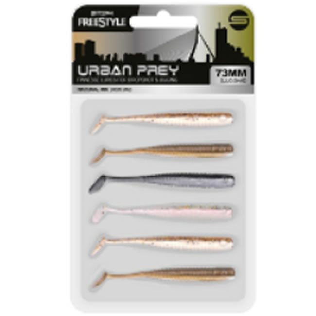 Shad Spro FreeStyle Urban Prey, Camo Perch, 7.3cm, 8buc/plic