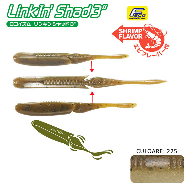 Shad Tiemco Linkin Shad 12.5cm, 225, 5buc/plic