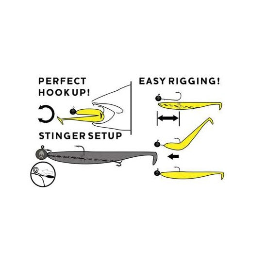 Shad Westin KickTeez 9cm Striped Perch