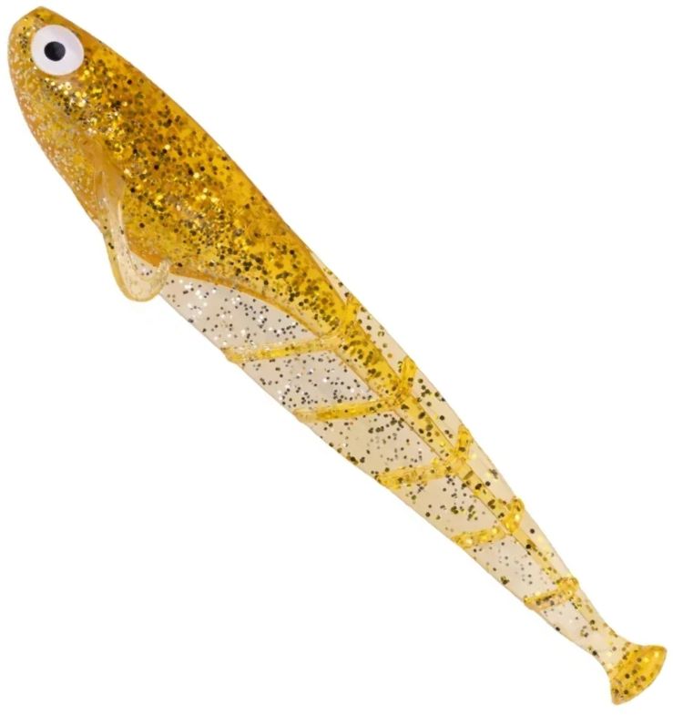 Shad ZECK Quappie Goldglitter 3buc/pac