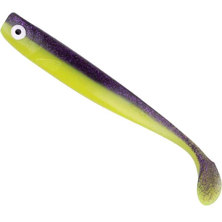 Shad ZECK Zander Gummi Purple Chartreuse 3buc/pac