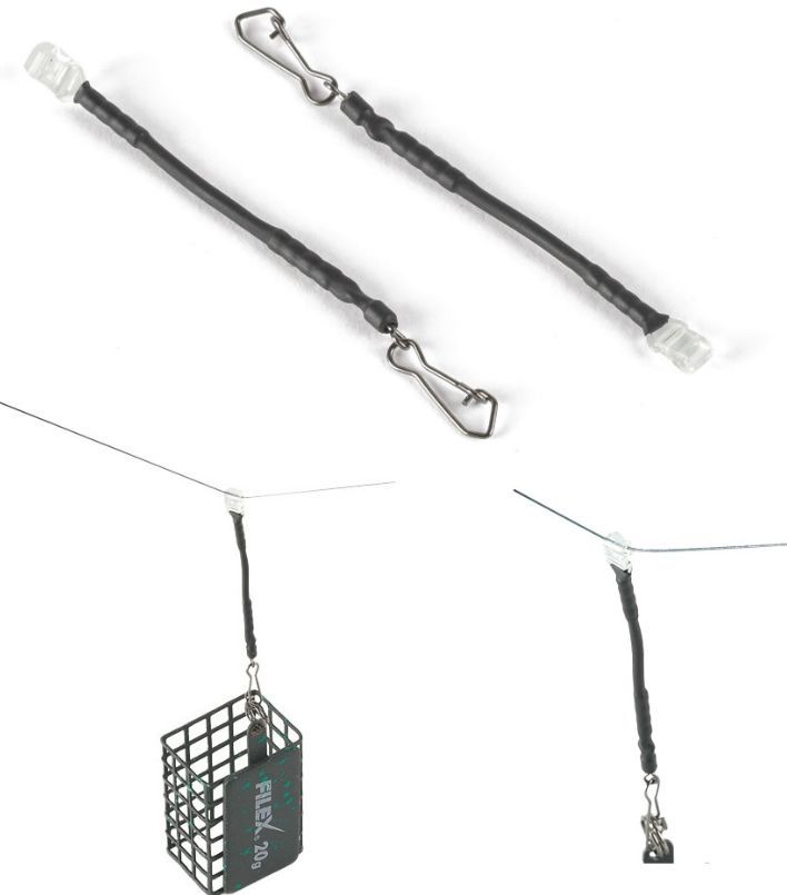Sistem FILFISHING Filex Feeder Stiff Link, 8cm, 2buc/pac  