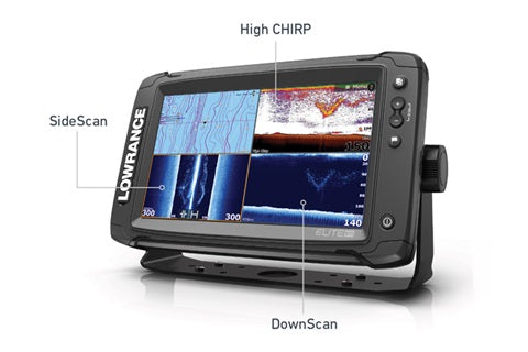 Sonar cu DownScan si StructureScan Plus Chartplotter LOWRANCE ELITE-5 TI TOTALSCAN 83/200 455/800 KHZ Plus STRUCTURE SCAN