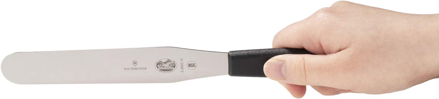 Spatulă flexibil cu lamă dreaptă Victorinox, negru, 5.2603.15