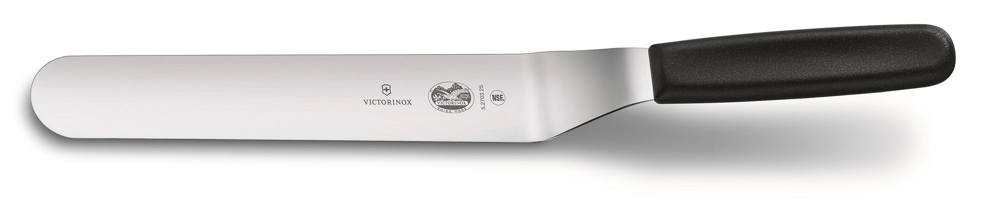 Spatula Victorinox Shaped Offset, Lama Flexibila 25cm, Negru