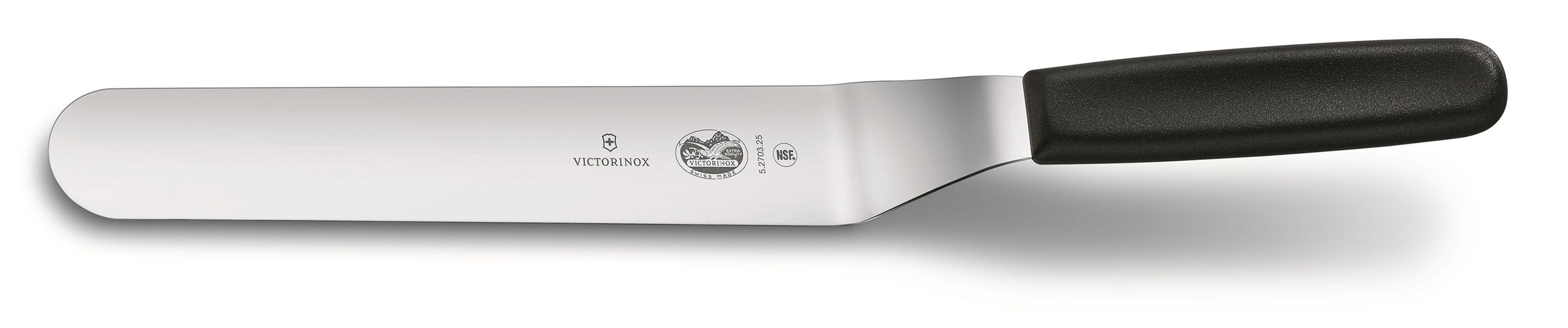 Spatula Victorinox Shaped Offset, Lama Flexibila 25cm, Negru