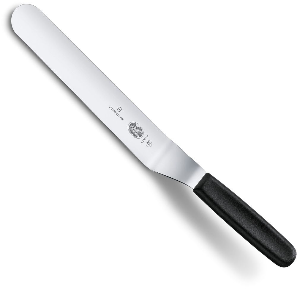 Spatula Victorinox Shaped Offset, Lama Flexibila 25cm, Negru