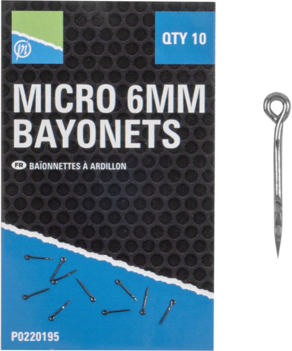 Spin PRESTON Micro Bayonets, 6mm, 9.5cm, 10buc/pac
