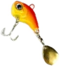 Spinner Tail ZHENG FISHING Yellow Red 6cm 1buc/pac
