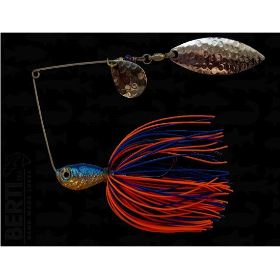 Spinnerbait Bertilure Cu Doua Palete SPINNERBAIT CU SKIRT  COLORADO Model SALCIE Culoare BLUE - ORANGE 14 gr.