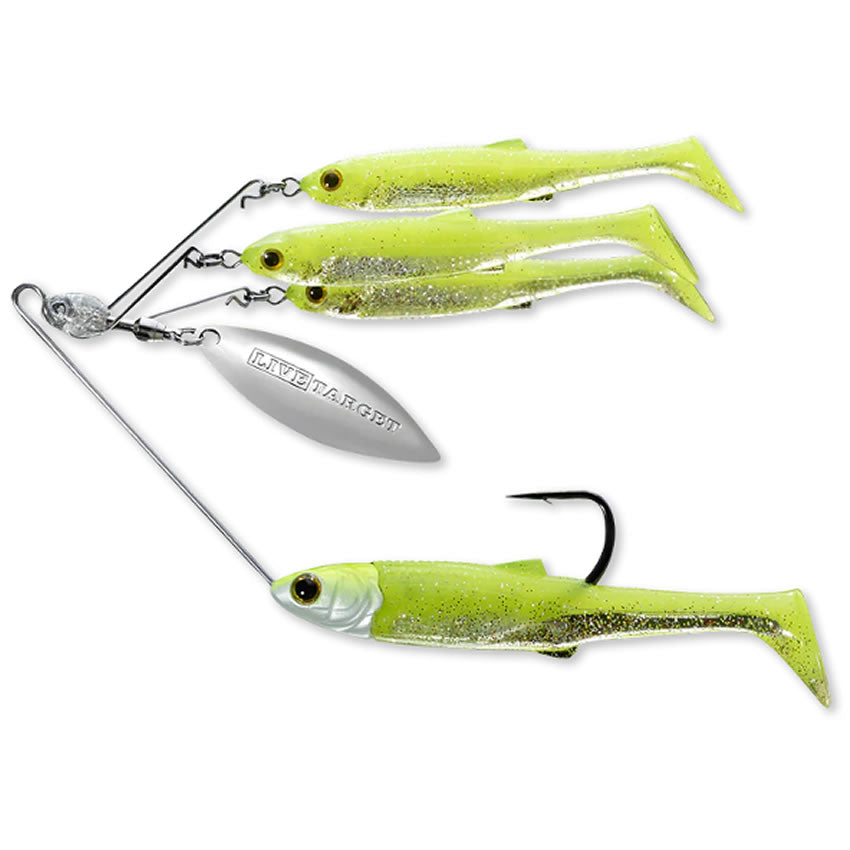 Spinnerbait Live Target Baitball Spinner Rig Small 857 Chart / Silver