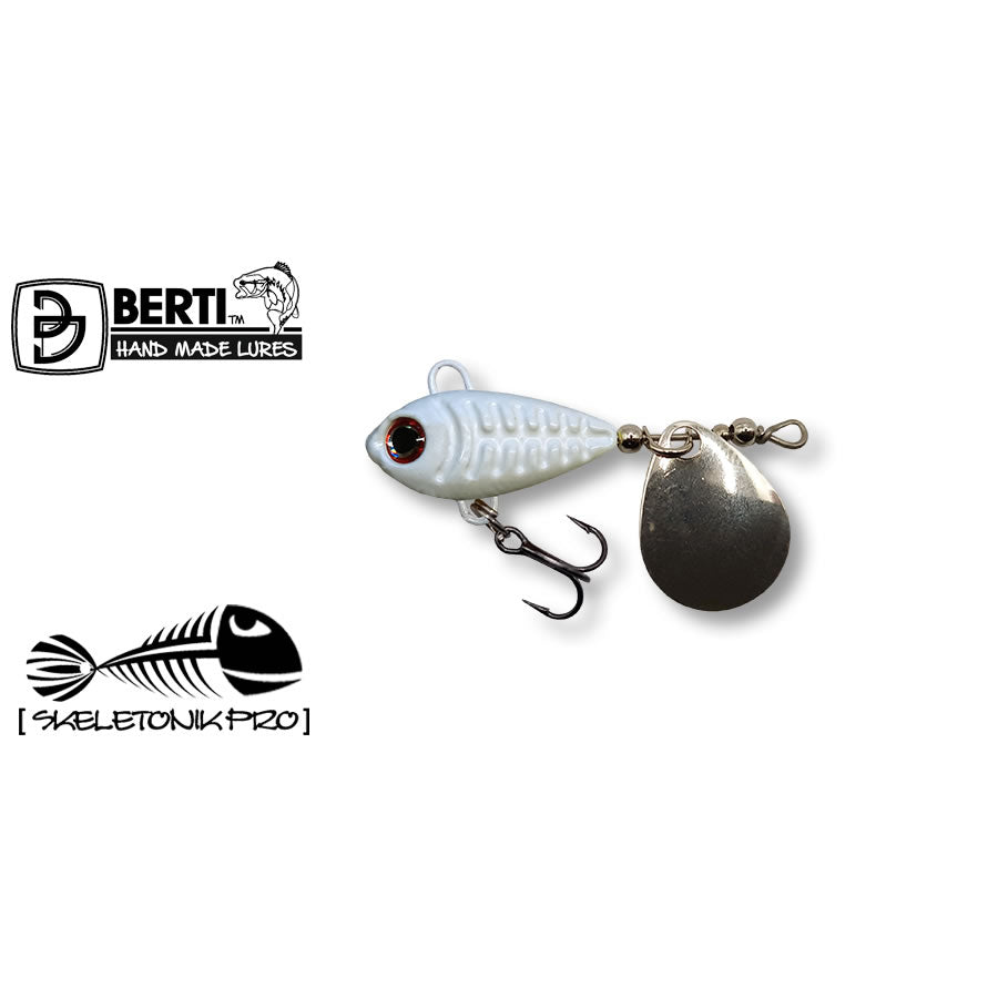Spinnertail BERTI Skeletonik Pro Colorado Nickel Alb 1013
