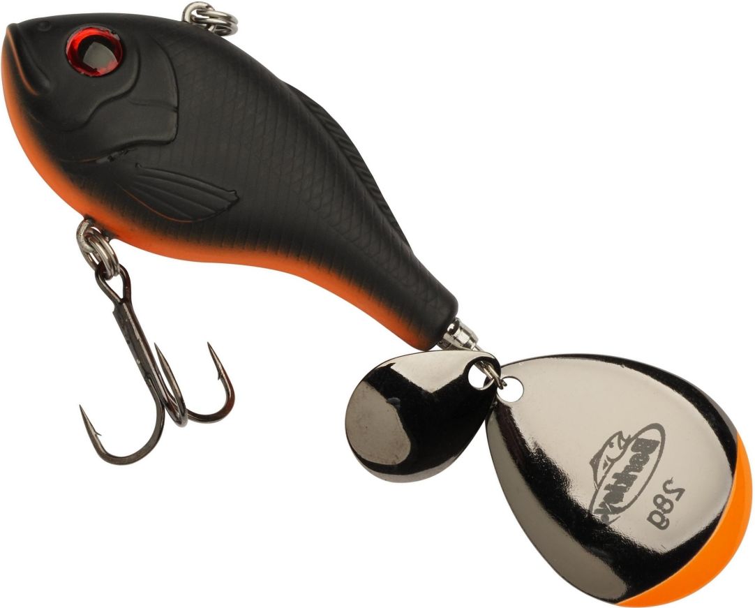 Spinnertail Berkley Pulse Spintail XL Black Orange 1buc/pac