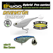 Spinnertail Biwaa Divinator Kompact 90 Blue Chrome 9cm 55g 1buc