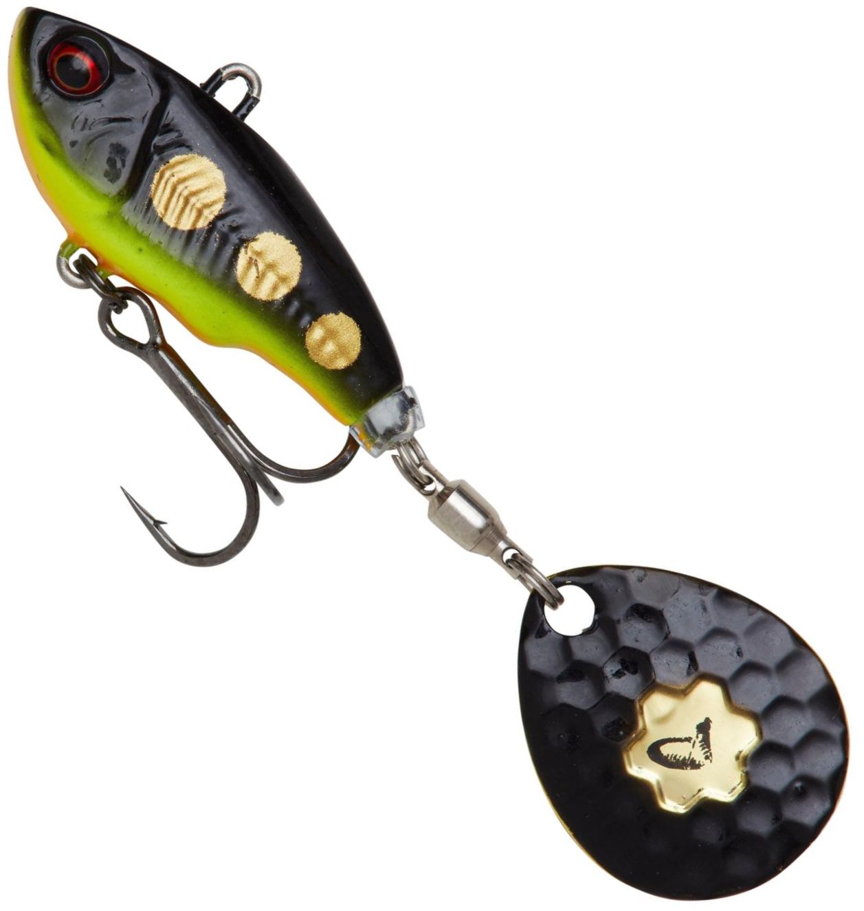 Spinnertail SAVAGE GEAR Fat Tail, Black Magic, 8cm, 24g, 1buc/pac