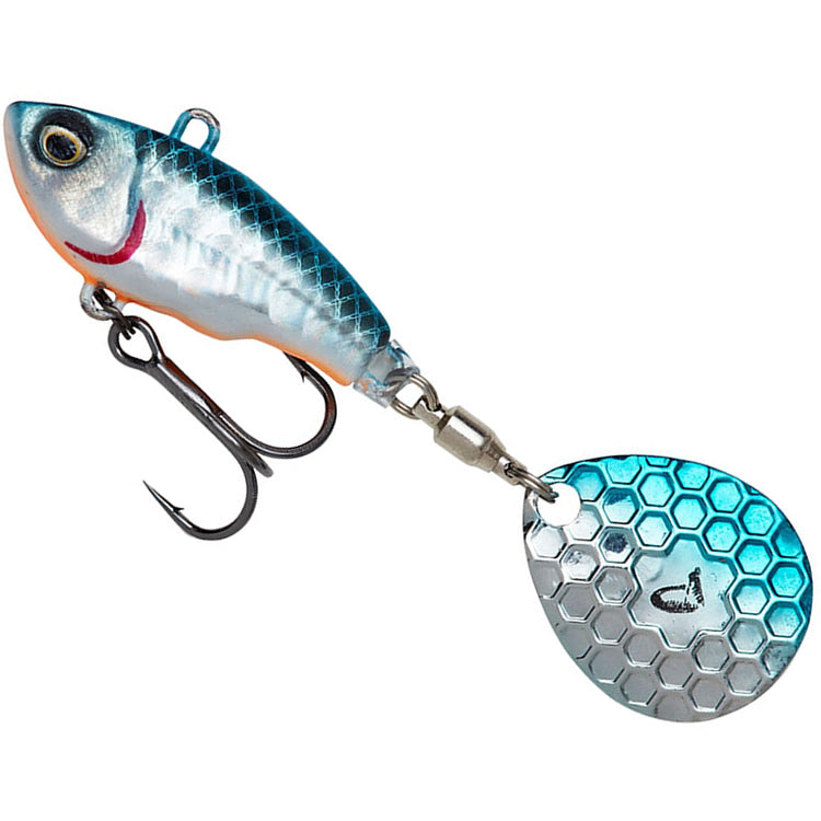 Spinnertail SAVAGE GEAR Fat Tail Blue Silver