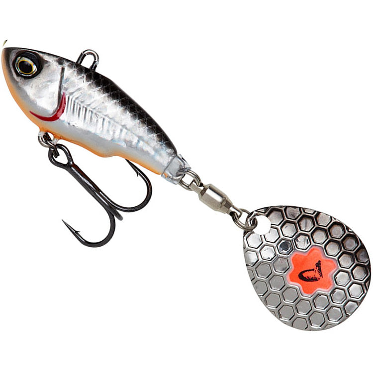 Spinnertail SAVAGE GEAR Fat Tail Dirty Silver