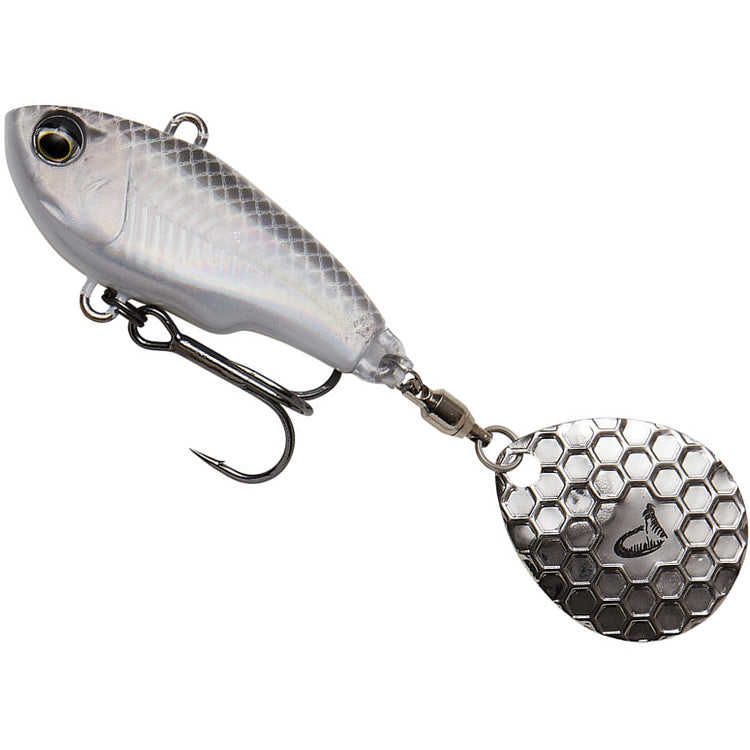 Spinnertail SAVAGE GEAR Fat Tail, White Silver, 6.5cm, 16g