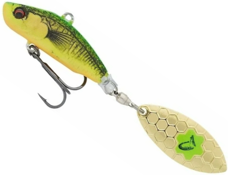 Spinnertail SAVAGE GEAR Sticklebait Tail Spin Sinking, Firetiger, 8cm, 18g, 1buc/pac