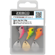 Spinnertail ZEBCO Target Fish Spin Jig Set 9.5cm 3buc/pac