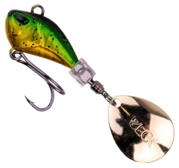 Spinnertail ZECK Rogue Runner, Golden Kiwi, 5g, 4.5cm, 1buc/pac